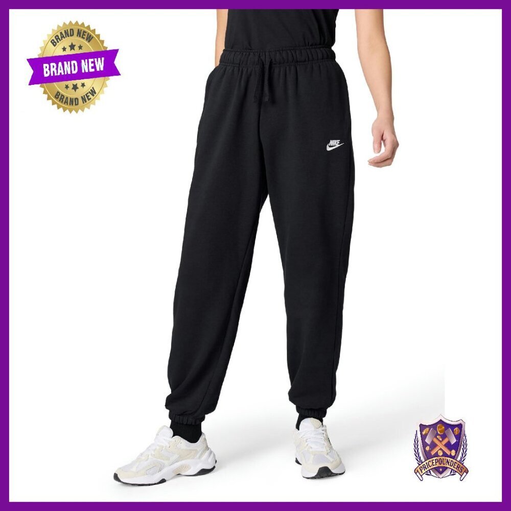 Oversized Fleece Sweatpants Mid-Rise Women's Active Pants